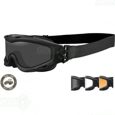 Akiniai Wiley X Spear Dual Lens Clear, Smoke Grey, Light Rust 2