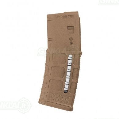 Dėtuvė Magpul PMAG30 AR-15, M4 GEN M3 Window Medium Coyote Tan MAG556-MCT 5,56x45, .223