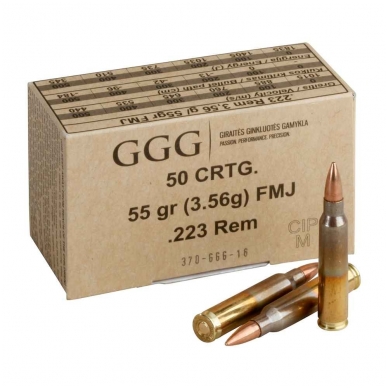 GGG .223 Rem. FMJ 55gr/3,56g 50 vnt.