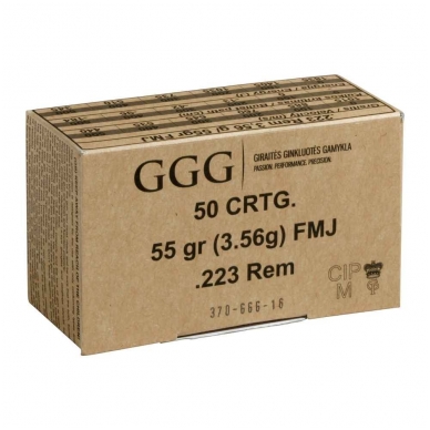 GGG .223 Rem. FMJ 55gr/3,56g 50 vnt. 1