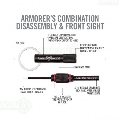 Įrankis Real Avid 2 in 1 Tool for Glock AVGLOCK21 3