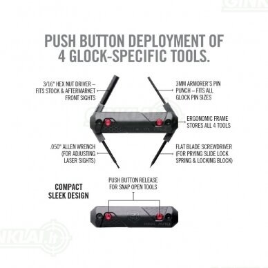 Įrankis Real Avid  4 in 1 Tool for Glock AVGLOCK41 6