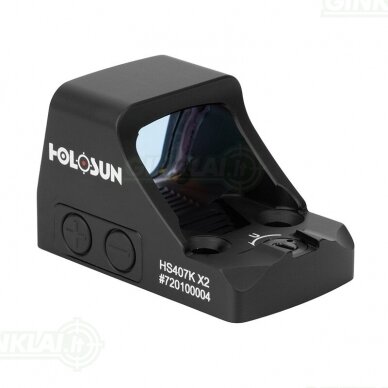 Kolimatorinis taikiklis Holosun HS407K-RD X2 Red Dot 1