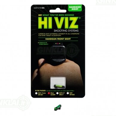 Kryptukas Glock HIVIZ Overmold Front Sight Green 2