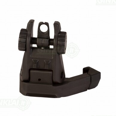 Taikiklis TFS Polymer Rear Flip Up Sight 45 Degrees Offset IMI-Z7245 1