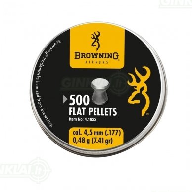 Kulkelės Browning Flat Pellets 4,5 mm, 500 vnt.