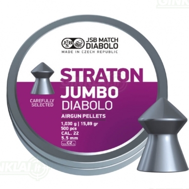 Kulkelės JSB Diabolo JUMBO Straton 5,50 mm 250 vnt.