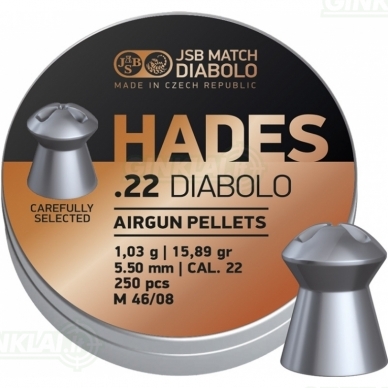 Kulkelės JSB Hades 5,50 mm 250 vnt.