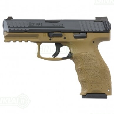 Pistoletas Heckler Koch SFP9 SF Paddle, 9x19 Green Brown