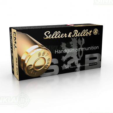 Pistoletiniai šoviniai Sellier&Bellot 357 SIG 9,0g FMJ 50 vnt.