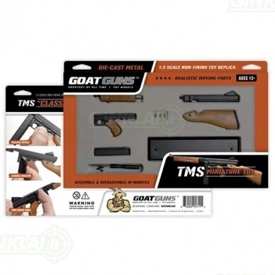 Suvenyrinis ginklo modelis GoatGuns Miniature TSMG Tommy Gun M1A1 1