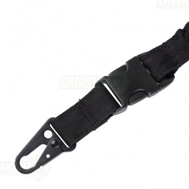 Vieno taško diržas MFH Bungee Sling Nylon Black 30757A 1